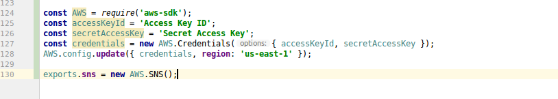 Configure AWS client with credentials Configure AWS client with credentials