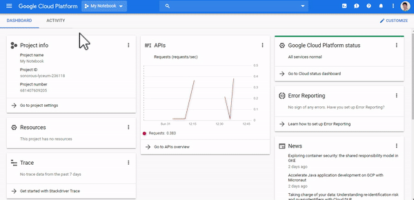 Setup a VM instance Setup a VM instance