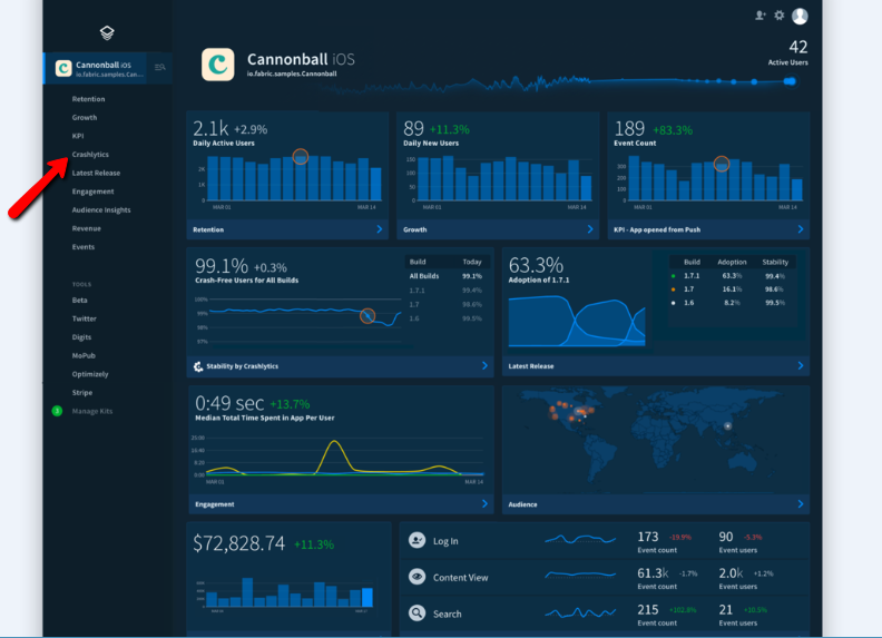 Crashlytic_menu_option