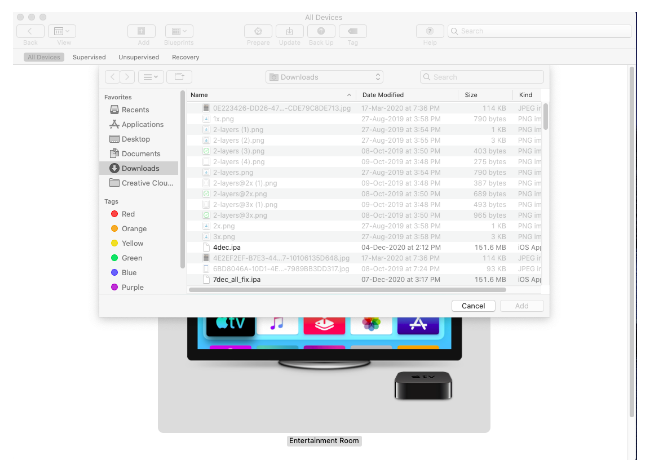 How to install build for testing in AppleTV without using Testflight/App Store