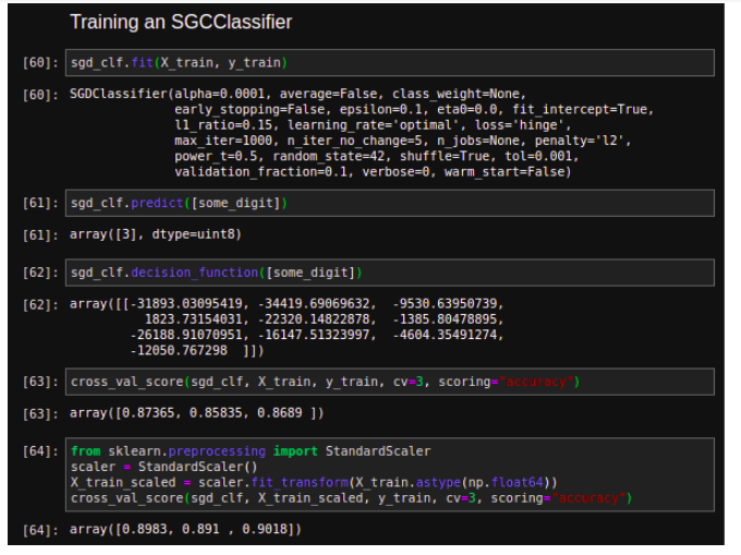 Image Classification and Performance measures
