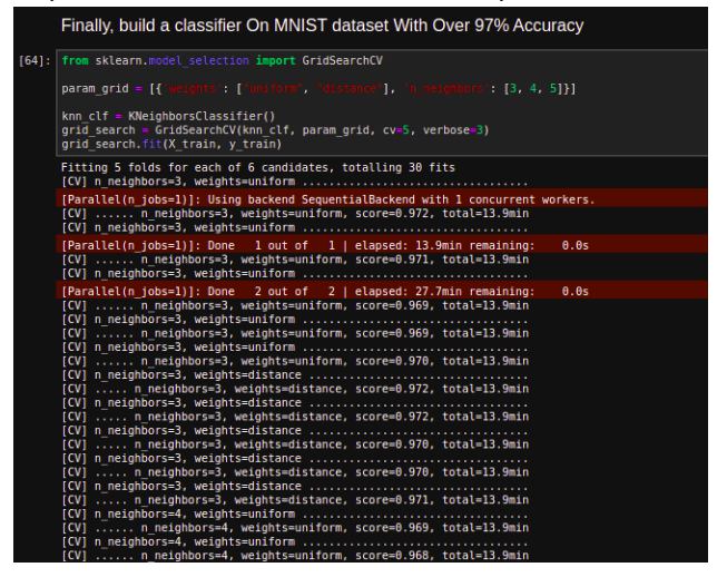 Image Classification and Performance measures