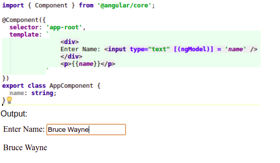Angular: One-way and Two-way data binding with example