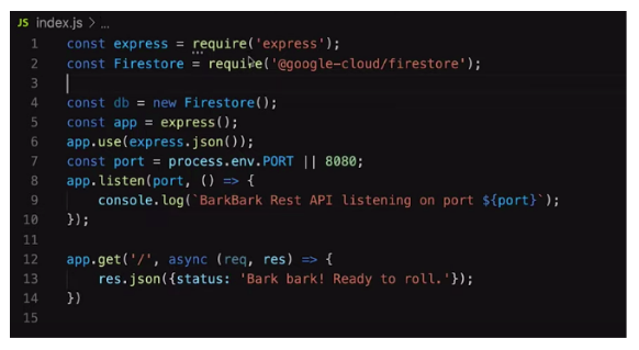 Hosting a REST API with a Cloud Firestore backend