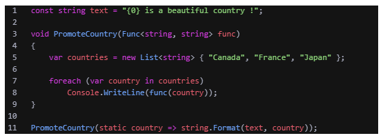 C# 9 Static Anonymous Function