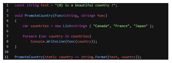 C# 9 Static Anonymous Function