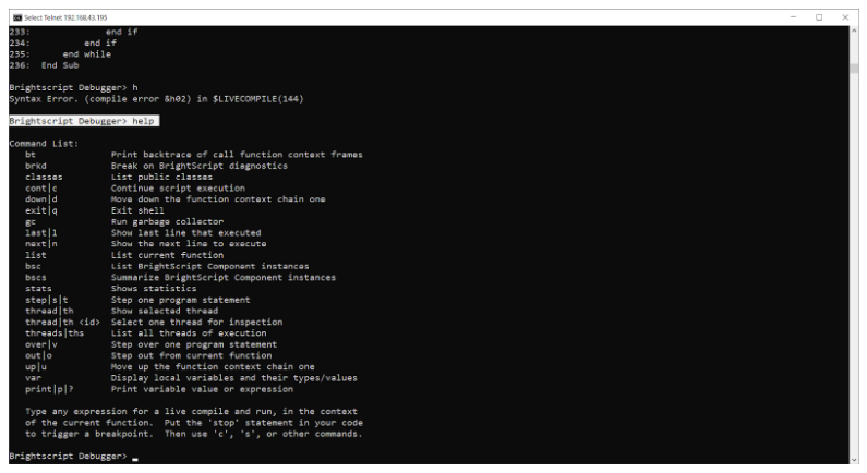Debugging a Roku App With BrightScript Debugger