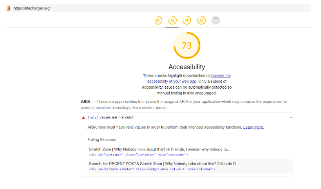 Auditing Web Application Using Google Lighthouse