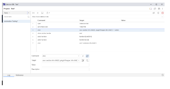 IDE automation: Record and Play web actions