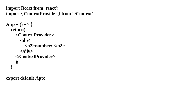 Using Context API in react app