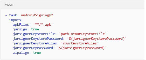 Generate Android build using VSTS pipeline