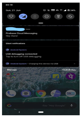 Push notification by fcm