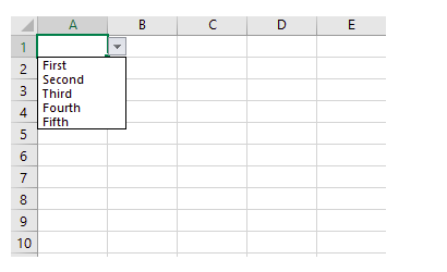 Create the Dropdown list in Excel using NPOI