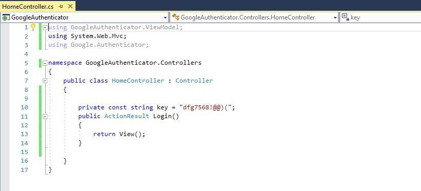 How to integrate Google Authenticator in ASP.Net MVC Project