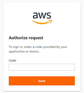 Amazon CodeWhisperer Authorize Request